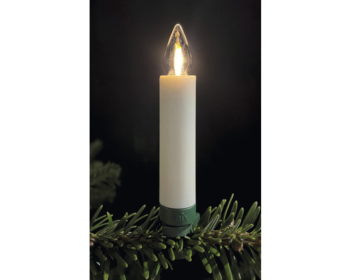 Elektrische Kerze mit Clip zur Weihnachtsbaumbeleuchtung