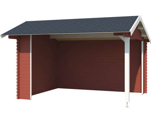 Holzunterstand mit Dach