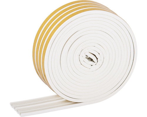 Dichtungsbandrolle aus Schaumstoff mit Klebestreifen