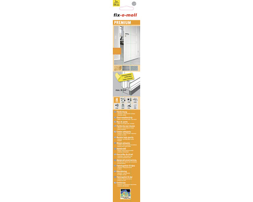 Fix-o-moll Premium Dichtungsprofil für Türen, reduziert Luftzug, Lärm und Wärmeverlust.