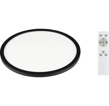 LED Deckenleuchte Metall/Kunststoff dimmbar 18W 1700 lm 2700- 6500 K CCT einstellbare weißtöne HxØ 25x295 mm schwarz mit Fernbedienung-thumb-0