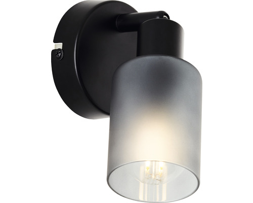 Wandleuchte aus Metall und Glas