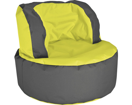 Sitzsessel Outdoor Sitting Point Bebop Scuba ca. 210 Liter grün/grau 85x65 cm Gelb grauer Sitzsack Sessel