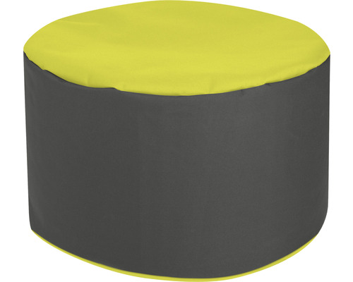 Sitzhocker Outdoor Sitting Point Dotcom Bebop Scuba ca. 60 Liter grün/grau 50x30 cm Runder Sitzpouf mit Bezug