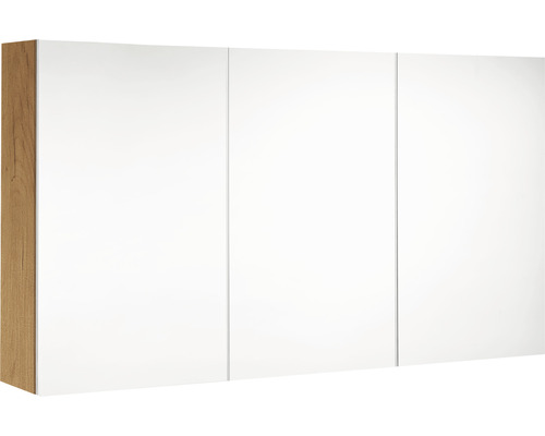 Spiegelschrank Allibert LOOK 120 x 18 x 65 cm eiche halifax 3 IP 44 (fremdkörper- und spritzwassergeschützt)-0
