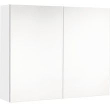 Weißer Spiegelschrank mit zwei Türen