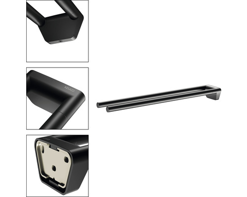 Doppelter Handtuchhalter zur Wandmontage im Badezimmer