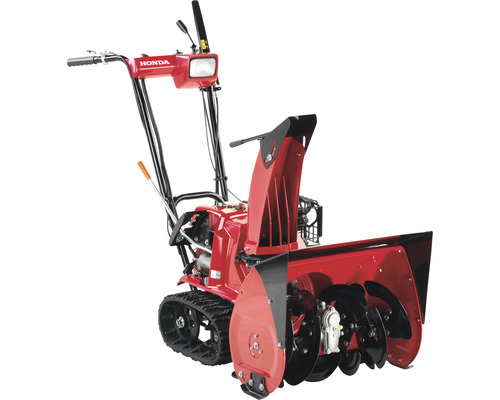 Benzin Schneefräse HONDA HSS 655 T mit griffigen Raupenlaufwerk und Getriebe. Honda Schneefräse mit Raupenantrieb