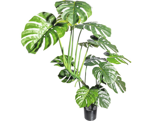 grün Kunstpflanze cm 120 HORNBACH Splitphilodendron | Höhe: