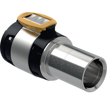 Metallrohrverbinder mit gelbem Spannhebel