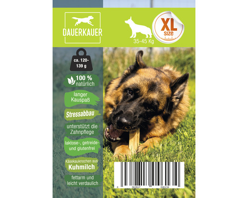 Dauerkauartikel für Hunde XL-Größe, geeignet für Hunde mit 35 bis 45 Kilogramm Körpergewicht