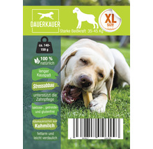 Hundesnack DAUERKAUER Dauerkauer XL starke Beißkraft aus Milch 1 Stück ca. 150 g, Zahnpflege, Stressabbau für Hunde 35 - 45 kg Kauartikel, Käsekauknochen