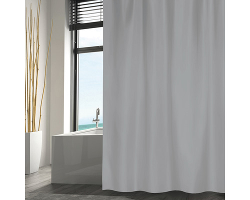 MSV Duschvorhang Silber, 180x200 Cm – Moderner Look, Wasserabweisend