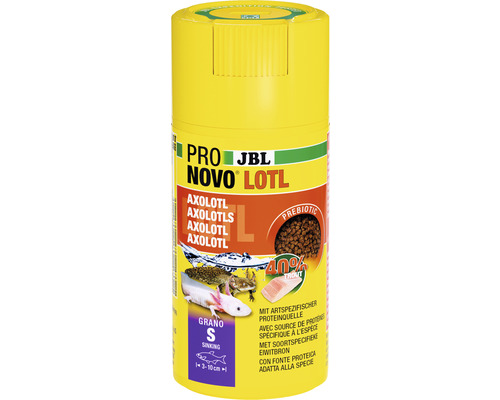 Granulatfutter JBL PRONOVO LOTL GRANO S 100 ml Click Axolotl JBL Pro Novo Lotl Axolotl Futter