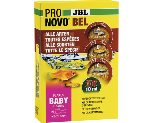 JBL Pro Novo Bel Aufzuchtfutter Set für alle Fischarten