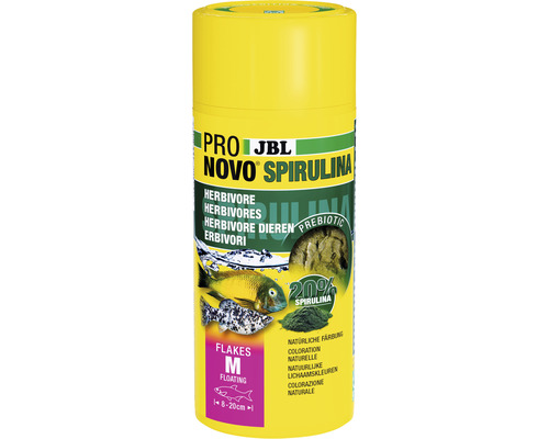Flockenfutter JBL PRONOVO SPIRULINA FLAKES 250ml JBL Novo Spirulina Fischfutter für Pflanzenfresser