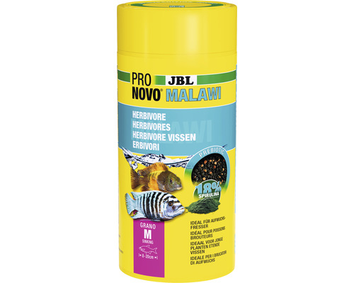 Granulatfutter JBL PRONOVO MALAWI GRANO M 1000 ml JBL Pro Novo Malawi Fischfutter Dose