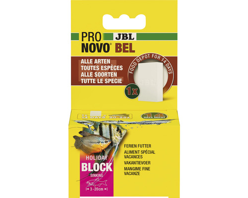 JBL Pro Novo Bel Futterblock für alle Fischarten, 14 Tage Futterdepot