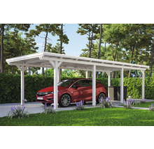 Einzelcarport SKAN HOLZ Emsland inkl. Pfostenanker 354 x 846 cm weiß