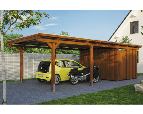 HOLZ inkl. HORNBACH Einzelcarport | SKAN Emsland Abstellraum,