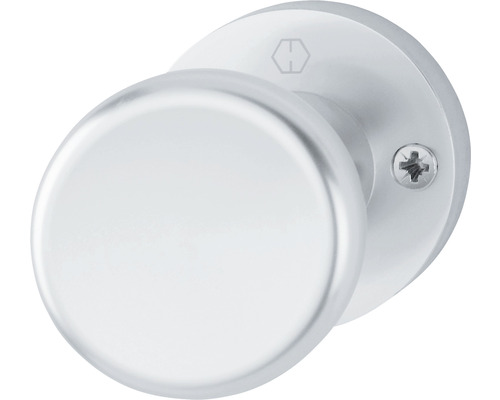 Türknopf auf Rosette Hoppe 54/11 11575438 Alu F1 für Haus + Wohnungseingangstüren Türknauf aus Metall