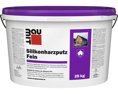 Baumit Silikonharzputz Fassadenputz mit Putzstruktur fein weiß 25 kg