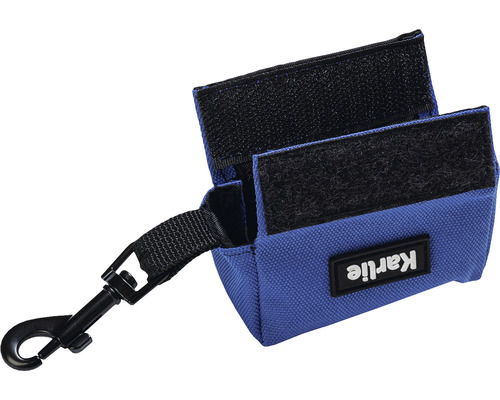 Futterbeutel für Hunde mit Karabinerhaken und Klettverschluss