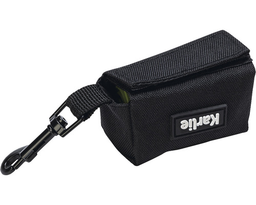 Kotbeutelspender aus Textil mit Karabinerhaken