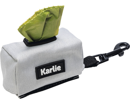 Karlie Logo Kotbeutelspender mit Kotbeuteln und Karabinerhaken