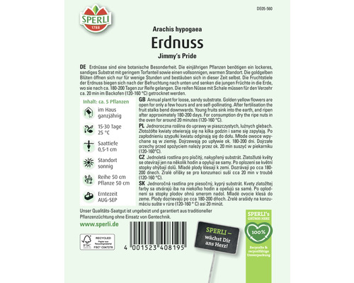 Samenpackung Erdnuss Jimmy''s Pride