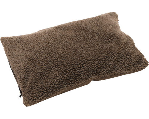 Rechteckiges Wärmekissen mit Teddyplüschbezug