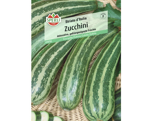 Zucchini Striato d’Italia Sperli Samenfestes Saatgut Gemüsesamen