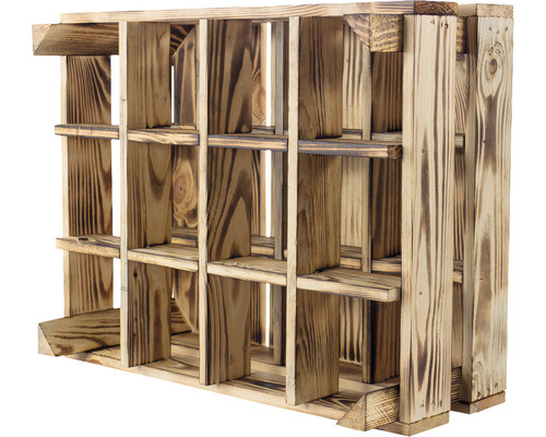 Holzregal mit neun Fächern zur Aufbewahrung