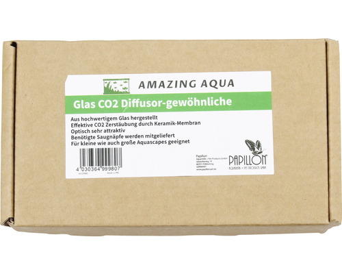 Verpackung eines Glas CO2 Diffusor für Aquarien