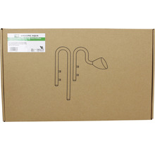 Verpackung einer Lily Pipe Inflow und Poppy Type Glass Outflow für Aquarien
