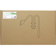 Verpackung eines Glas Auslauf für Aquarien