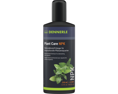 Aquariumpflanzendünger Dennerle Plant Care NPK, 250ml Makrodünger flüssig