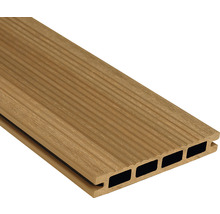 Konsta WPC Terrassendiele Nativo ECO Hohlkammerprofil beschichtet 23x145x4000 mm Eiche hellbraun