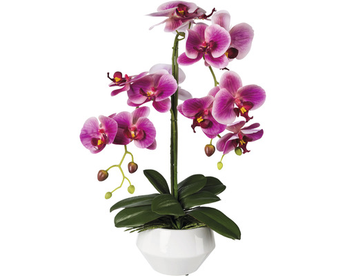 Kunstblume Schmetterlingsorchidee "Phalaenopsis" H 52 cm pink