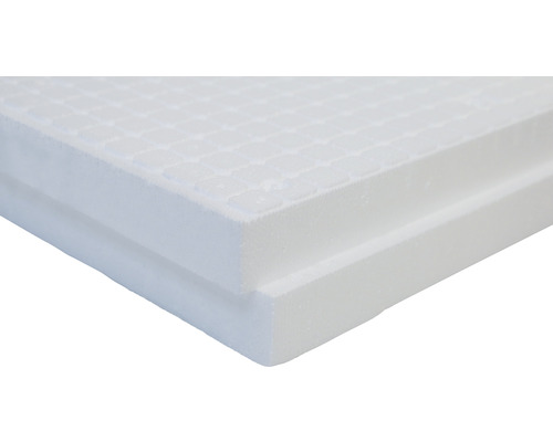 BACHL Styropor Perimeterdämmplatte EPS PW/PB Bianco Plus mit Stufenfalz WLS 034 1265 mm x 615 mm x 60 mm Pack = 5,45 m²