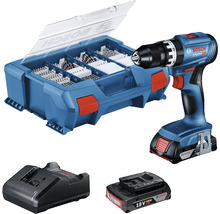 Akku-Bohrschrauber Bosch Professional GSB 18V-45, inkl. 2x Akku (2.0Ah), Ladegerät und L-Case