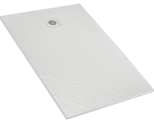 Rechteckige Duschwanne mit Ablaufgarnitur