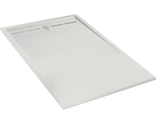 Rechteckige Duschwanne mit Ablauf