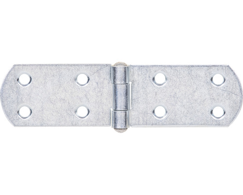 Französisches Kistenband 135x35 mm galv. verzinkt, dickschichtpassiviert 1 Stück Scharnier aus Metall mit Befestigungslöchern