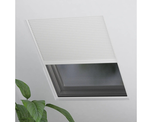 Soluna Dachfenster Insektenschutz Plissee weiß 100x160 cm