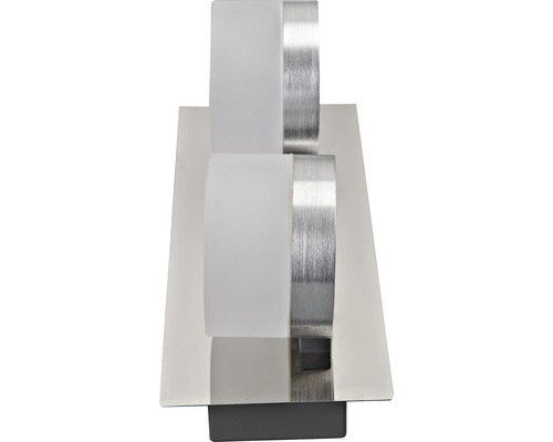 Wandleuchte mit zwei Leuchten und Metallelementen