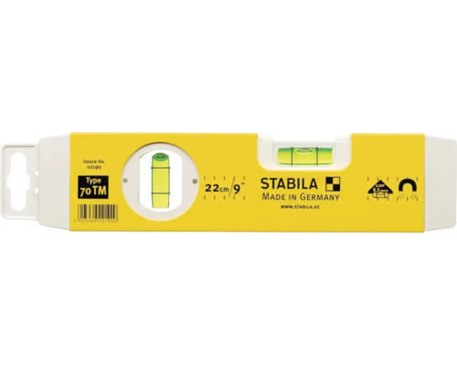 Stabila Wasserwaage Typ 70 TM, 22 cm Länge