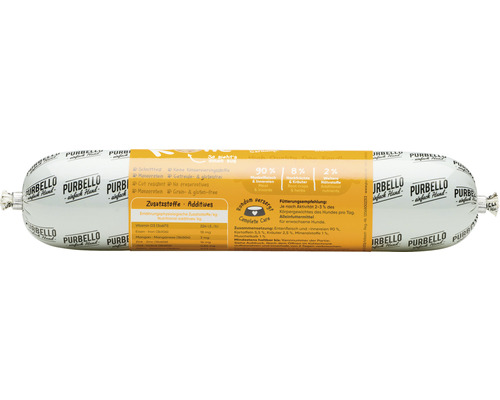 PurBello Hundefutter in Wurstform