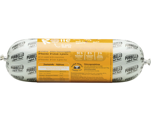 PurBello Hundefutterrolle mit Ente