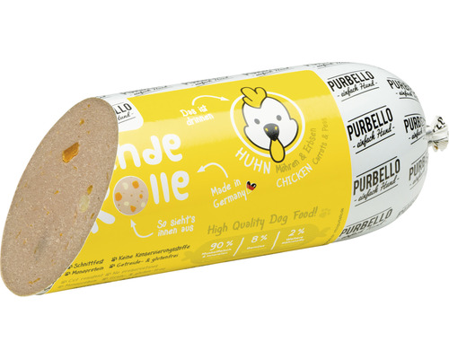PurBello Hunderolle Huhn, ein hochwertiges Hundefutterprodukt.